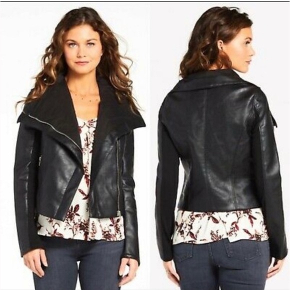 Blank NYC Jackets & Blazers - Women's Black Faux Leather Jacket